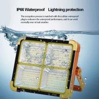 Lámpara De Inundación Solar Recargable 200W LED Portátil Para Exteriores Proyector De Luz Con Reflectivo Para Construcción - details 18