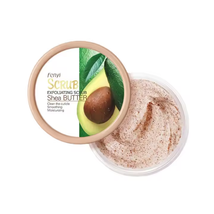 Crema exfoliante para el cuerpo, crema exfoliante para el cuerpo de madera ligera 100g, color de piel brillante, hidratante e hidratante, limpieza de poros, creación de piel sedosa y suave - 1