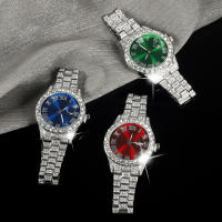 Reloj De Cuarzo Para Hombre Y Mujer Estilo Hip Hop Clásico Plateado Con Diamantes Icy out Joyería Moda Regalo - details 4