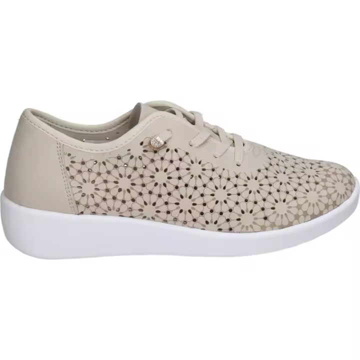 DOCTOR CUTILLAS | Zapatos con Cuña Doctor Cutillas para Mujer – Zapato Oxford en Color Platino con Detalles – Zapato Slip On – Cuña Media – Cómodos y Versátiles – Modelo 38472 - 1