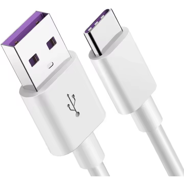Cable de carga USB C 5A [1 Pieza 2M]- Super Cable USB C to A para Huawei P30, P30 Pro, P20 Lite, P20, P10, Mate 20, 20 Pro, 30, 30 Pro Mate 10 - 1