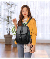 Mochila para mujer, nueva mochila de cuero suave con borlas colgantes, mochila de gran capacidad para estudiantes, mochila de viaje para exteriores - details 12