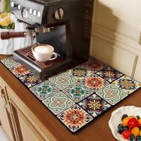 Alfombrilla Colorida Para Cafetera Accesorios De Barra De Café Absorbente Y Secado Rápido Para Cocina Estilo Americano Matriz De Diatomeas Ecológica - details 2