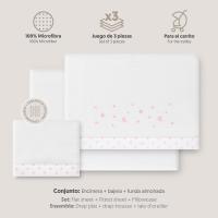 🛏️Cómodas sábanas de coralina para Cuna bebé Estrella 2 Colores: suavidad y calidez en cada noche-Interbaby🛏️ - details 2