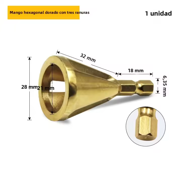 1PC Herramienta De Chamfer Externo Para Borrado De Acero Inoxidable 28mm Bit De Taladro Eliminación De Arrugas Para Todas Las Kinds De Taladro - 1