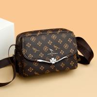 Bolso De Hombro Para Mujer De Lujo De Alta Calidad Estampado Retro Casual Bolso Bandolera Microfibra Sintética Con Lining De Poliéster - details 0