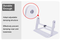 Soporte Ajustable Y Removible Para Proyector De Escritorio Con Agujero Central Universal Para Oficina Y Hogar Material De Acero De Alta Calidad Pintura Spray Color Negro Y Blanco - details 4