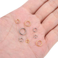 100pcs Anillos De Salto De Acero Inoxidable 6 8 10mm Color Oro Doble Anillo Dividido Conectores Para Hacer Joyas DIY Accesorios - details 1