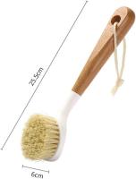 Cepillo para Platos de Madera 2 Piezas Cepillo para Lavar Platos Mango Largo Olla Cepillo con Cuerda Colgante para Lavar Platos - details 4