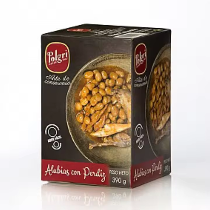 ALUBIAS CON PERDIZ . EXQUISITO SABOR DE COCINA ELABORADA, PARA DARTE UN MOMENTO ESPECIAL AL PALADAR Y NO TENER QUE COCINAR-SABOR Y CALIDAD. - 1