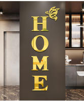 Nuevos Pegatinas De Pared En Forma De Mariposa Con Letras Inglesas Adhesivas Y Desmontables En Acrílico Decoración Moderna Para El Hogar - details 6