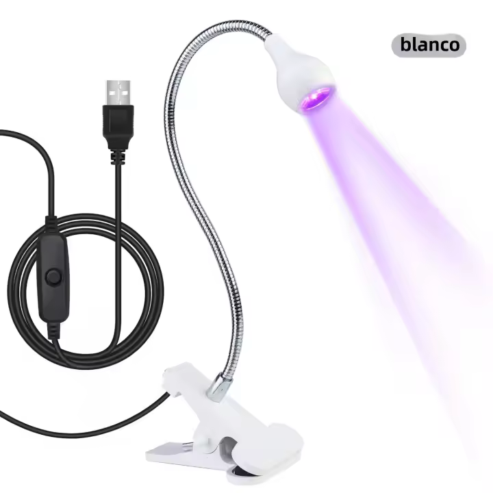 Lámpara LED UV Para Secado De Esmalte De Uñas Mini USB Portátil Secador De Uñas Flexible Y Clip-On Para Manicura Y Salón De Belleza - 1
