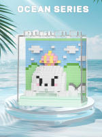 Puzzle De Bloques De Partículas Micro De Criaturas Marinas Serie Muñeca Cartoon Regalos De Cumpleaños Para Niños Y Niñas - details 11