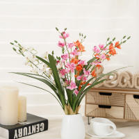 Orquídea Vainilla Y Freesia Artificiales Para Decoración De Hogar Boda Valentine's Day Fiesta Garden Vaso Decoración Estilo Floral Silken - details 0