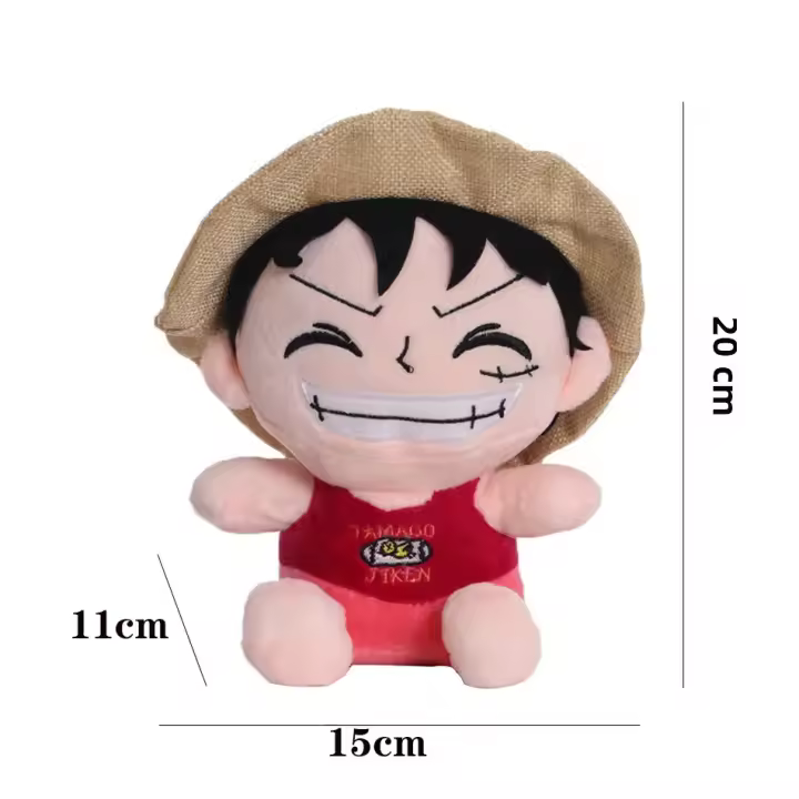 Figura De Anime One Piece 20cm Zoro Luffy Chopper Peluche Juguetes Lindos Muñeco De Peluche Colgante Para Niños Regalos De Navidad - 1