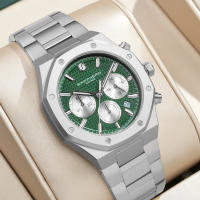 Reloj De Hombre SAPPHERO Resistente Al Agua De Acero Inoxidable Estilo Negocios Con Mostrador De Fecha Y Timer Preciso Regalo Excelente - details 12