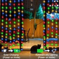 Luces De Tejado LED Solar Para Exteriores Impermeables Con Hilo De Cobre Para Bodas Fiestas Jardín Navidad Decoración Luz De Año Nuevo - details 1