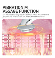 Masajeador Corporal Y Facial 6 En 1 EMS Ultrasonido Cavitation Galvanico Terapia Infrarroja Herramientas De Cuidado De La Piel Para Lifting Facial - details 8