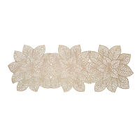 Mantel Individual De PVC Dorado Zijinhua Con Diseño De Encaje Y Almohadilla De Comedor Lujo Ligero Resistente a Altas Temperaturas - details 4