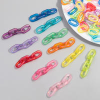 AB Colorful 15pcs Anillos Ovalados De Acrílico 30mm Para Crear Joyas DIY Pulseras Collares Cadenas De Gafas Accesorios - details 2