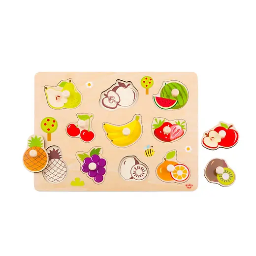 Puzzle de frutas de madera - 1