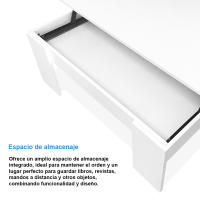 Mesa de Centro Elevable Nyana Home | Mesa Multifuncional con Almacenaje Oculto | Tapa Superior Elevable | Salón Cuarto de Estar | Fácil Apertura | Bisagras Metálicas | Funcional y Versatil - details 3