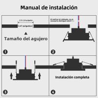 Luz De Tubo Inteligente Bluetooth Graffiti RGB Con Control APP Iluminación Interior De Techo Ajustable 85-265v LED Downlights - details 17