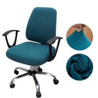Cubierta De Silla Espesada Sólida Para Escritorio Anti-Polvo Con Asientos Divididos Universal Para Oficina Y Armchairs En Spandex Y Poliéster - details 3