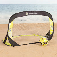 Real Madrid set 2 porterías fútbol pop-up, tamaño 120x80x80 cm, con bolsa de transporte, estructura plegable ligera, ideal para exteriores, desde 3 años, diseño oficial del club - details 5