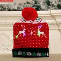 Gorro Navideño De Lana Con Luces LED Unisexo Gorro De Invierno Con LEDs Coloridos Para Año Nuevo Xmas Accesorio Electrónico Para La Navidad - details 8