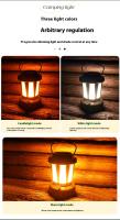 Lámpara De Camping Portátil LED Con Modos De Iluminación Frío Y Caliente 3 Modos De Iluminación Luz De Campamento Para Excursionismo Escalada Y Acampar En Tienda - details 4