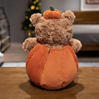 Muñeco De Peluche De Conejo Negro Con Calabaza Suave Para Halloween Truco O Trato Juguete De Oído De Osito Y Capa Peluche De Berenjena Para Adultos - details 14