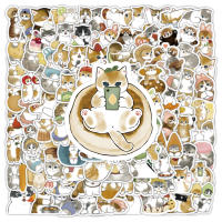 100PCS Pegatinas De Vida De Gato Para Invierno Decoración Japonesa Aesthetic PVC Para Niños Suministros Escolares Y Scrapbooking - details 1