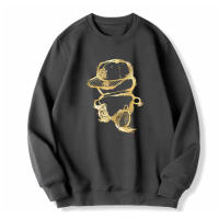 Sudadera De Capucha Para Hombre Tallas Grandes 6XL 7XL 8XL Cuello Redondo Manga Larga Imprimido Suelto Casual Para Otoño E Invierno - details 12