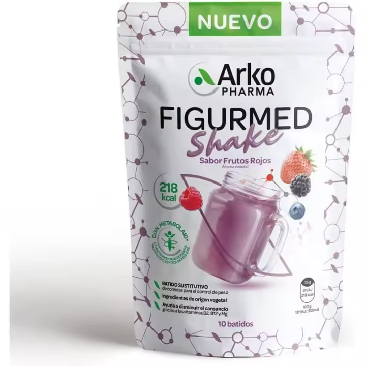 Arkopharma Figurmed Shake Batido Sustitutivo de Comidas para Control de Peso con Metabolaid y Efecto Saciante - 1