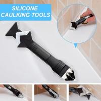 Kit Herramientas stock lider Aplicador Silicona, Quita Silicona Juntas, Removedor de Masas, Raspador Silicona para Juntas Azulejos, con 5 cabezales intercambiables - details 0