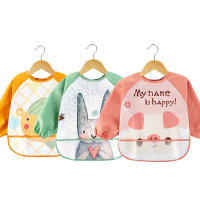 Baberos impermeables de dibujos animados para bebé, delantal de alimentación de manga larga, accesorios para bebé de 0 a 3 años - details 1