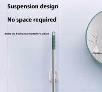 Cepillo De Limpieza Con Mango Largo Telescopio Mágico Escoba De Silicona Para Piso Y Ventanas Escobilla De Piso Para El Hogar Y Baño - details 17