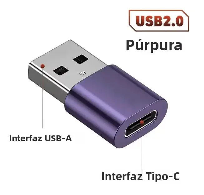 Adaptador OTG USB 3.0 a Tipo C Micro a Tipo C Macho a USB 2.0 Hembra Convertidor Para Macbook Xiaomi Samsung Conector OTG - 1
