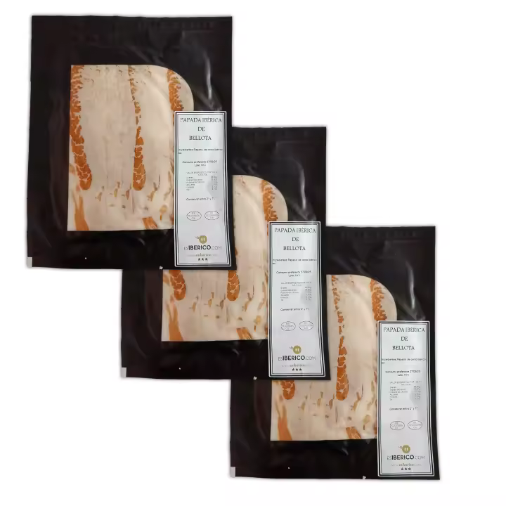 Papada De Bellota Iberica: 3 Unidades De 100 Gr - 1