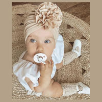 Turbante Para Bebé Niña Bonnet De Cabeza Suave Con Flor Lindo Sombrero Ajustable Para Niños Recién Nacidos Foto Hat Polyester - details 2