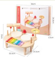 Set De Batería De Madera Para Bebés Juguete Musical Montessori Instrumentos De Percusión Para Niños De 3 a 6 Años - details 25