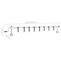 vidaXL Enrollacobertor de piscina con base de plástico - details 6