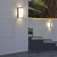 Lámpara De Pared Exterior Moderna LED Impermeable IP65 Para Balcones Jardines C�fes Luz De Porche 110v 220v Instalación Por Montaje Incluye Bombillas - details 6