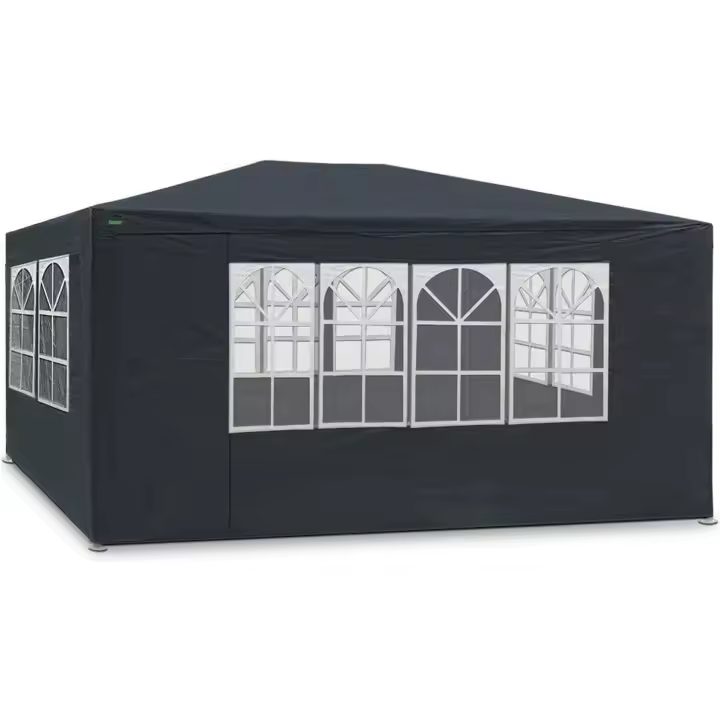Marquee 3x4m | Protección UV50+ | Repelente al Agua | 12m² | pabellón, Tienda de jardín, Carpa o cenador del Festival | 4 Paredes Laterales enrollables | 4 Ventanas | selección de Colores - 1