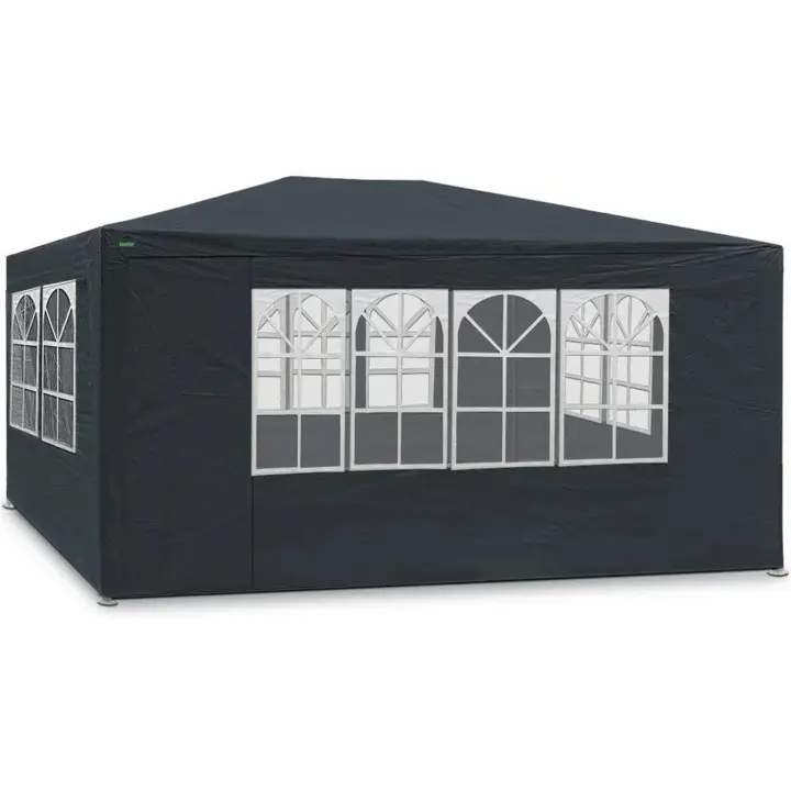 Marquee 3x4m | Protección UV50+ | Repelente al Agua | 12m² | pabellón, Tienda de jardín, Carpa o cenador del Festival | 4 Paredes Laterales enrollables | 4 Ventanas | selección de Colores - 1