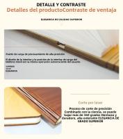 Lámpara De Mesa Recargable USB 3D Madera Plegable LED Luz Nocturna De Libro Con 3 / 5 Colores De Iluminación Decoración Para Dormitorio Y Sala De Estar - details 7