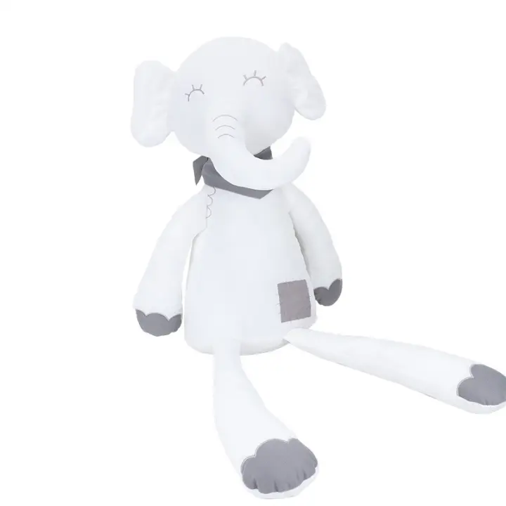 BBSKY - Muñeca de conejo de patas largas con lazo para bebé, juguete de peluche para dormir de conejo grande - 1