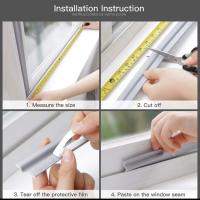 Tira De Sellado Para Puerta Y Ventana De 20M Autoadhesiva PU Espuma Aislante Para Aluminio Acero Y Vidrio Ventilación - details 8
