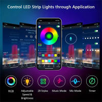 Tiras LED USB Bluetooth Control Por App Luzes RGB Flexibles Para TV Decoración De Habitaciones Fita Diode 5050 Para Retroiluminación De TV - details 1